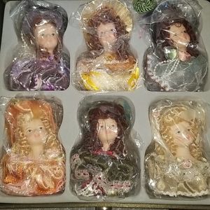 QVC Tassel Doll Heads NEW/STILL IN PLASTIC WRAP